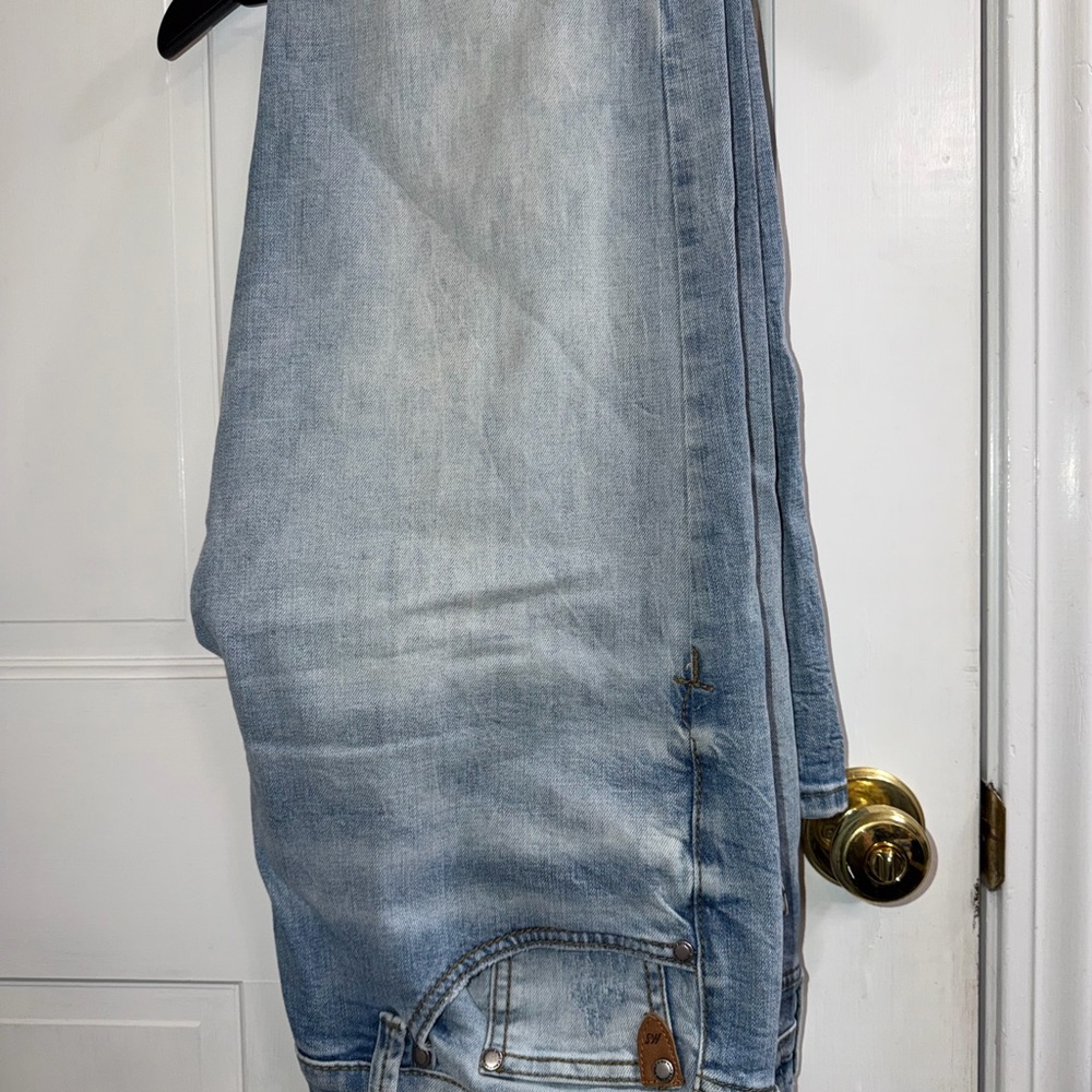 Men's Light Blue Wash Moonshine Jeans 33/32 - Slim Straight